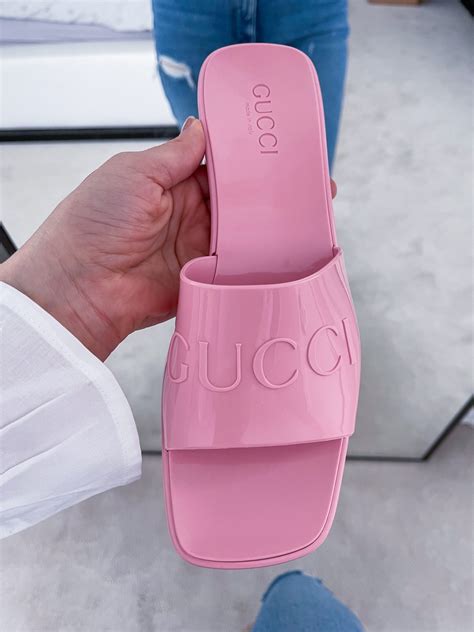 gucci jelly sandals|latest style for gucci sandals.